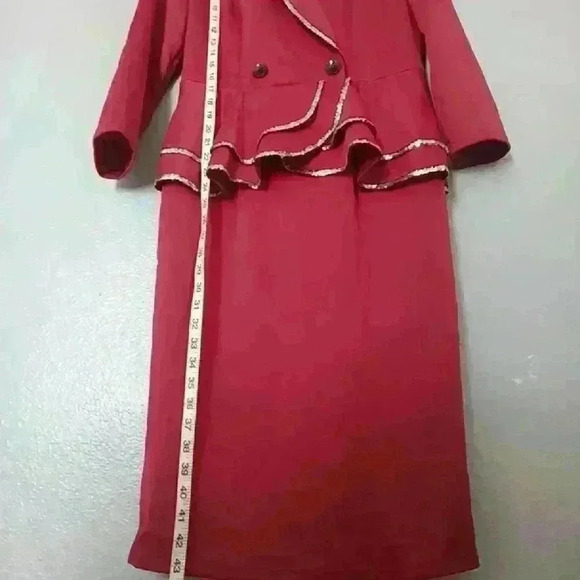 Sequined Red Dress Size Large - Picture 7 of 16